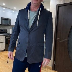 Jill Sander cotton blend man single breasted sport jacket EU 56 lightweight